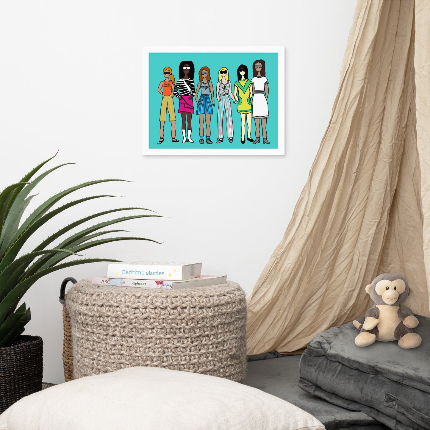 Stronger Together – Women's Empowerment Framed Wall Art Print