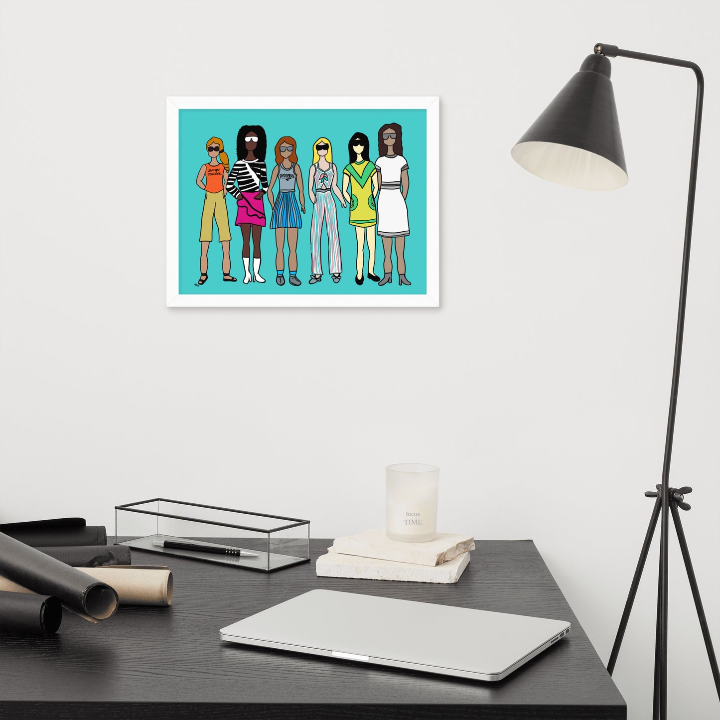 Stronger Together – Women's Empowerment Framed Wall Art Print