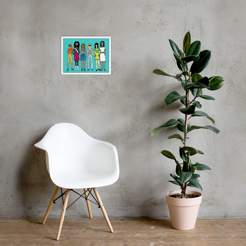 Stronger Together – Women's Empowerment Framed Wall Art Print