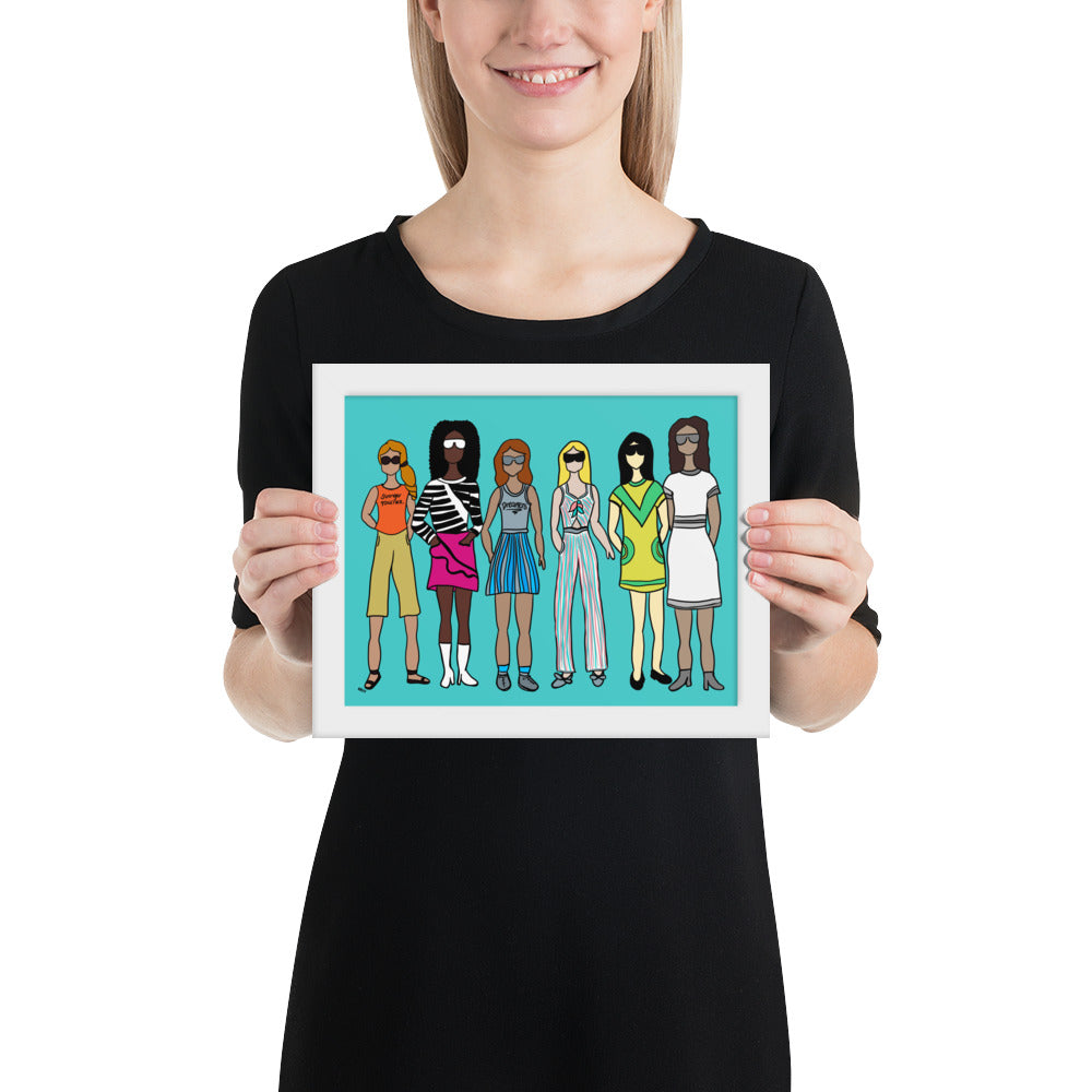 Stronger Together – Women's Empowerment Framed Wall Art Print