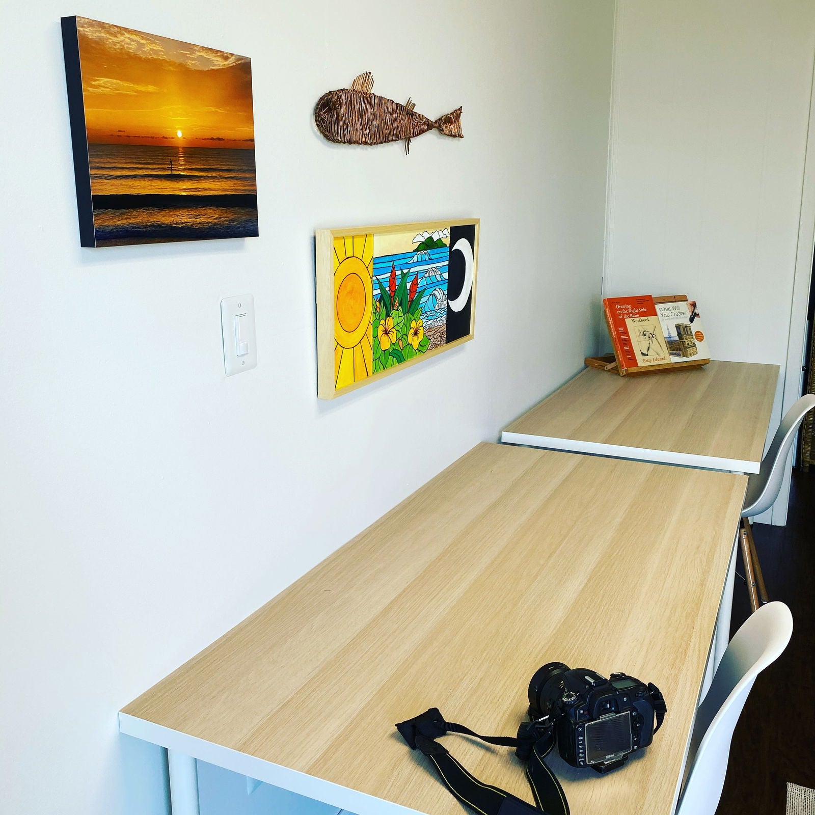 The Waves of Life Acrylic Wall Art on canvas, Framed - Purposeful Dreamer 