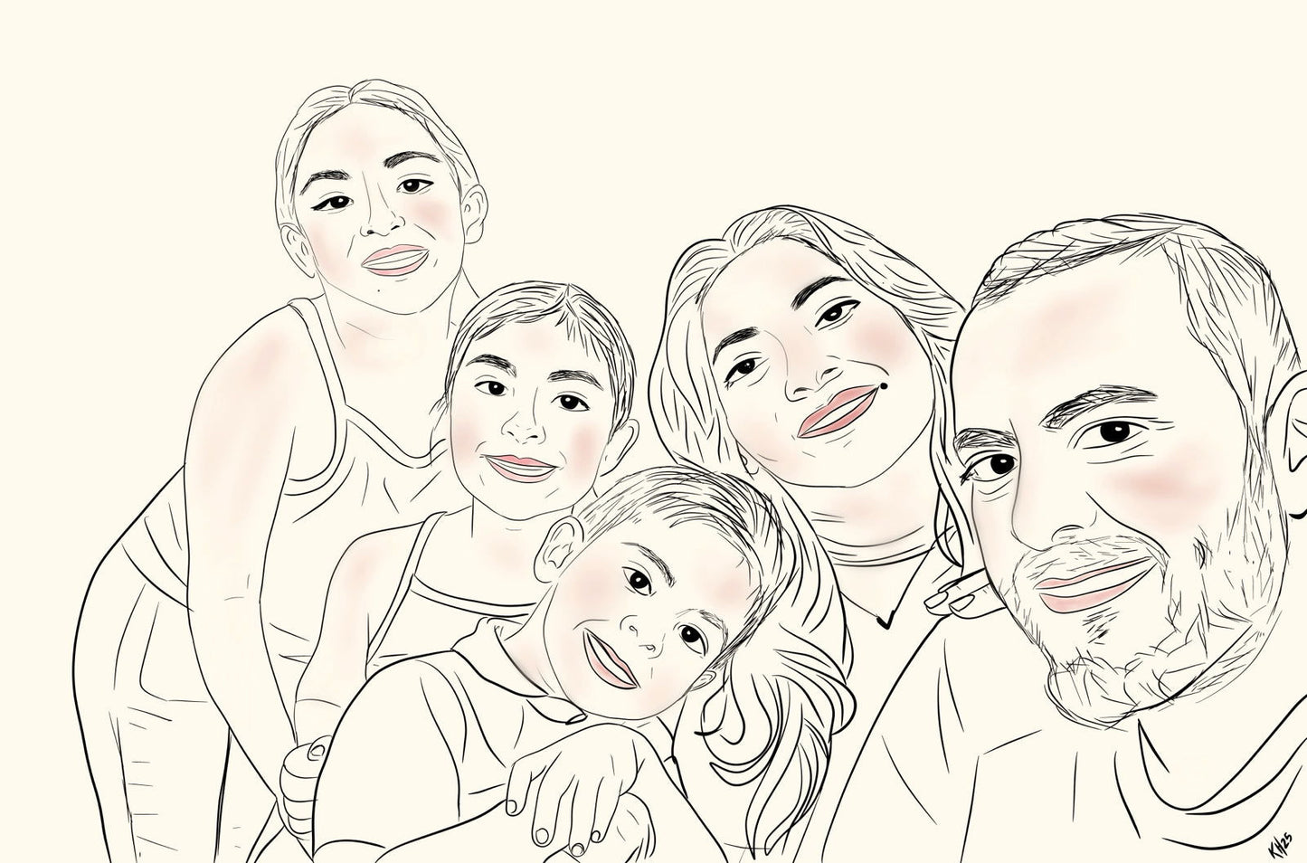 Unique Custom Sketch from Photo - Digital Download - Purposeful Dreamer 