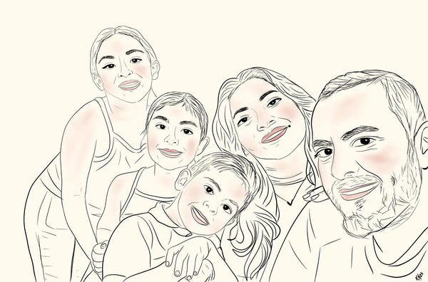 Unique Custom Sketch from Photo - Digital Download - Purposeful Dreamer 
